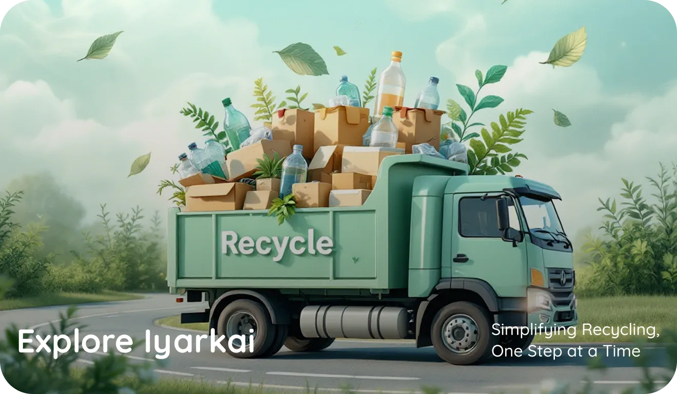 image of a recycling truck