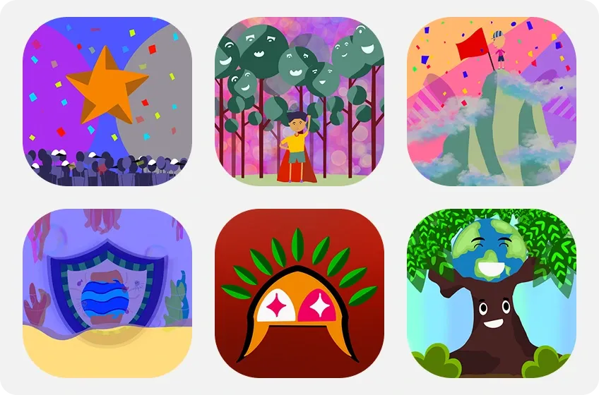 image of badges used in the app