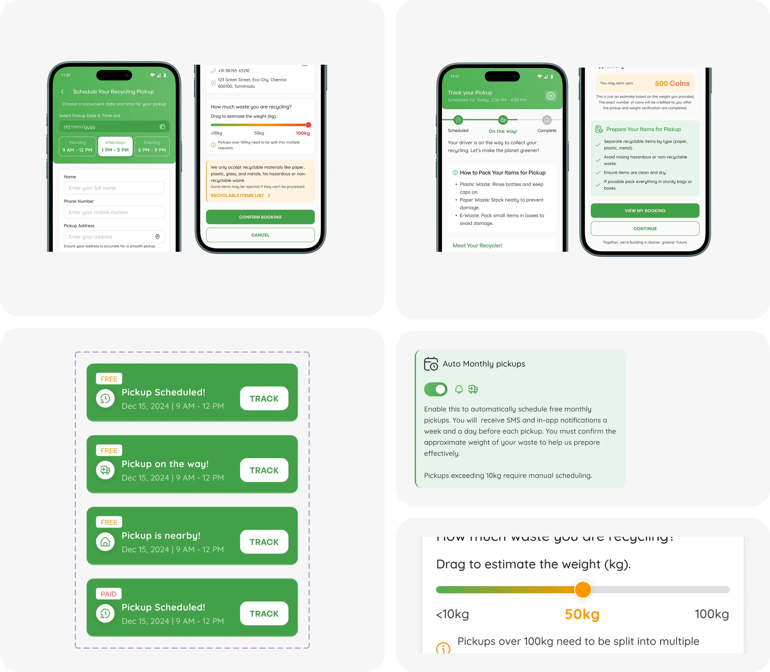image of important components used in the app