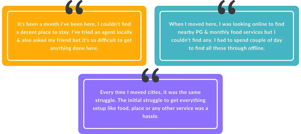 Cards of statement from friends facing similar issues