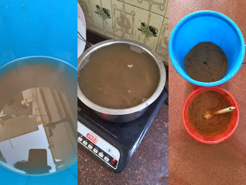 preparation of soil of sand